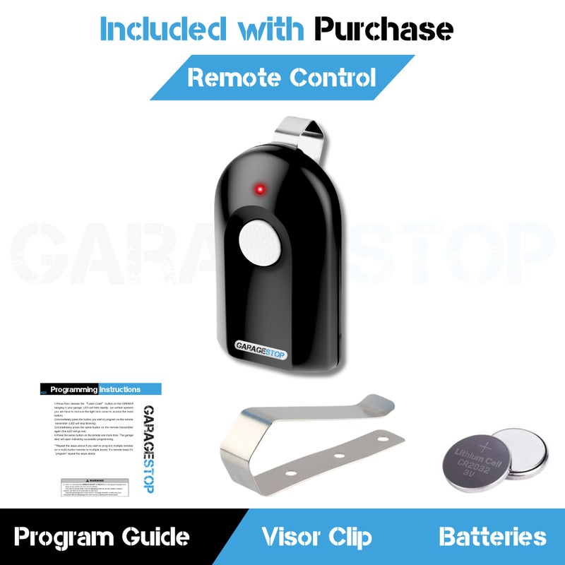 GARAGE STOP 1 for Genie ACSCTG Type 1 Button Remote, GIT-1 390Mhz Genie Intellicode Garage Door Remote Replacement, Overhead Door Compatible (1997 to Present) - Image 4